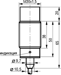 Габариты ISN EF8A-22-15-LP